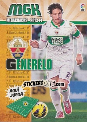 Figurina Generelo - Liga BBVA 2013-2014. Megacracks - Panini