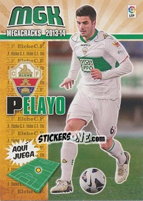 Figurina Pelayo - Liga BBVA 2013-2014. Megacracks - Panini