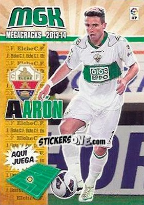 Figurina Aaron - Liga BBVA 2013-2014. Megacracks - Panini