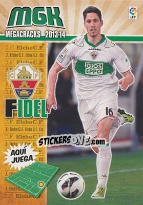 Figurina Fidel - Liga BBVA 2013-2014. Megacracks - Panini