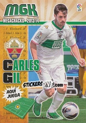 Sticker Carles Gil - Liga BBVA 2013-2014. Megacracks n. 123 - Panini