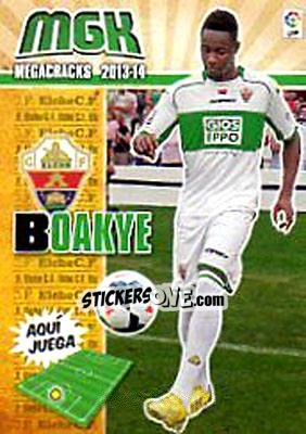 Sticker Boakye - Liga BBVA 2013-2014. Megacracks n. 126bis - Panini