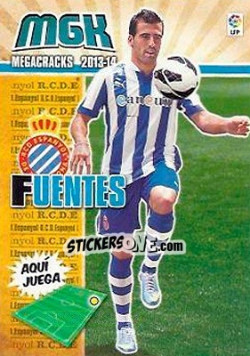 Sticker Fuentes - Liga BBVA 2013-2014. Megacracks n. 130bis - Panini