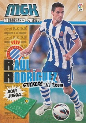 Sticker Raúl Rodríguez - Liga BBVA 2013-2014. Megacracks - Panini