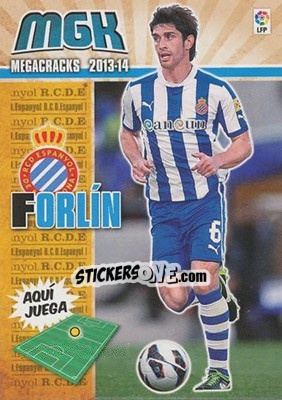 Sticker Forlin - Liga BBVA 2013-2014. Megacracks n. 134 - Panini