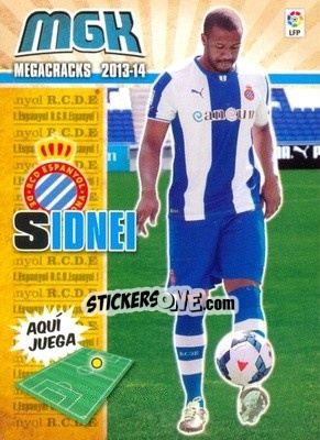 Cromo Sidnei - Liga BBVA 2013-2014. Megacracks - Panini