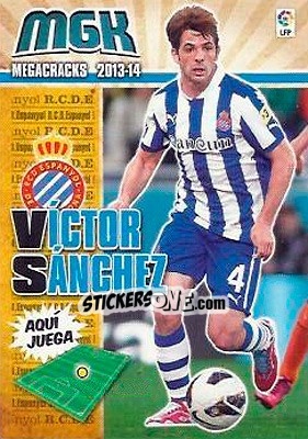 Figurina Víctor Sánchez - Liga BBVA 2013-2014. Megacracks - Panini
