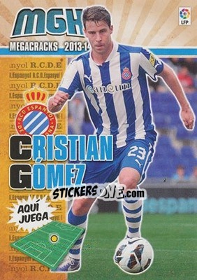 Figurina Cristian Gómez - Liga BBVA 2013-2014. Megacracks - Panini