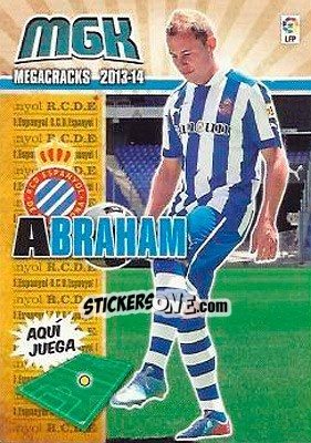 Cromo Abraham - Liga BBVA 2013-2014. Megacracks - Panini