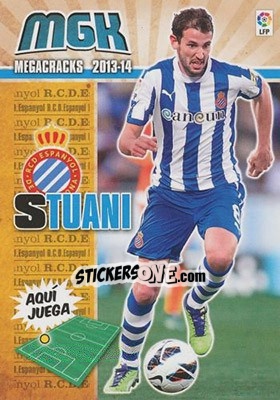 Figurina Stuani - Liga BBVA 2013-2014. Megacracks - Panini