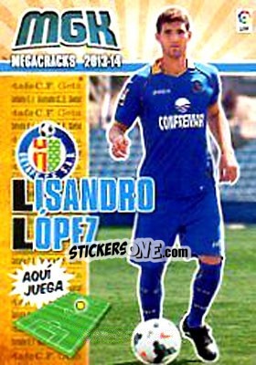 Sticker Lisandro López - Liga BBVA 2013-2014. Megacracks - Panini