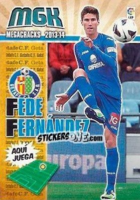 Cromo Fede Fernández - Liga BBVA 2013-2014. Megacracks - Panini