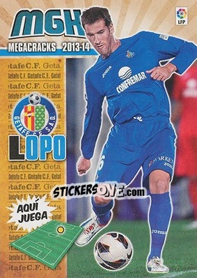 Sticker Lopo - Liga BBVA 2013-2014. Megacracks n. 150 - Panini