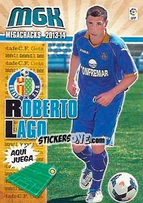 Sticker Roberto Lago - Liga BBVA 2013-2014. Megacracks n. 152 - Panini