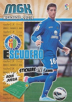 Sticker Escudero - Liga BBVA 2013-2014. Megacracks - Panini