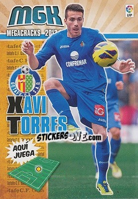 Sticker Xavi Torres - Liga BBVA 2013-2014. Megacracks n. 156 - Panini