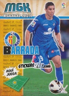 Cromo Barrada - Liga BBVA 2013-2014. Megacracks - Panini