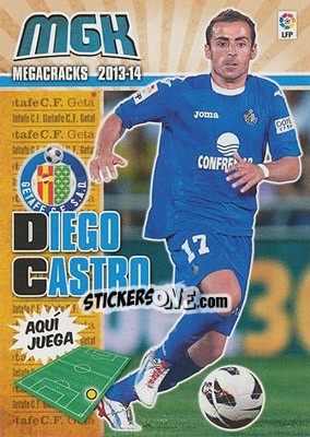 Cromo Diego Castro - Liga BBVA 2013-2014. Megacracks - Panini