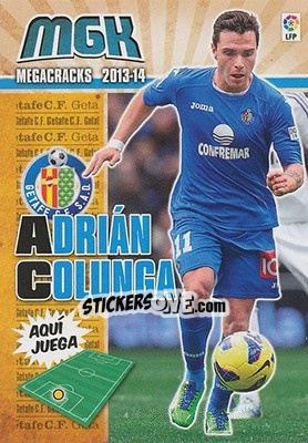 Sticker Adrián Colunga - Liga BBVA 2013-2014. Megacracks n. 161 - Panini