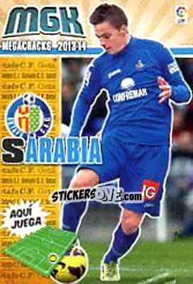 Figurina Sarabia - Liga BBVA 2013-2014. Megacracks - Panini
