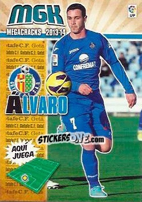 Sticker Álvaro - Liga BBVA 2013-2014. Megacracks n. 162 - Panini
