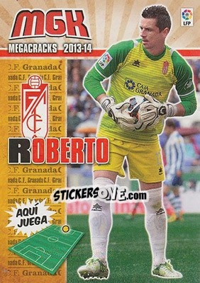 Sticker Roberto - Liga BBVA 2013-2014. Megacracks - Panini