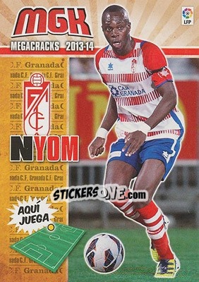 Sticker Nyom - Liga BBVA 2013-2014. Megacracks n. 166 - Panini