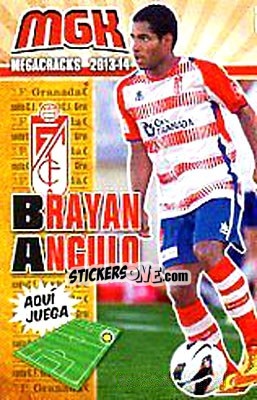 Sticker Brayan Angulo - Liga BBVA 2013-2014. Megacracks n. 170bis - Panini