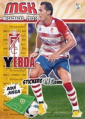 Sticker Yebda - Liga BBVA 2013-2014. Megacracks - Panini