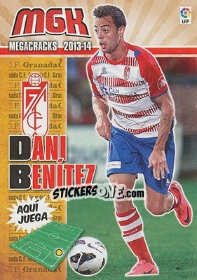 Cromo Dani Benítez - Liga BBVA 2013-2014. Megacracks - Panini