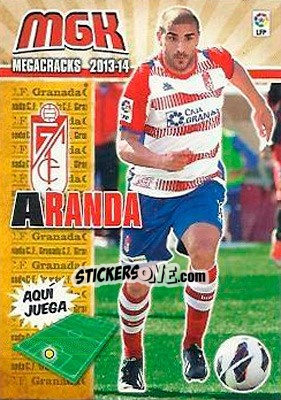 Sticker Aranda - Liga BBVA 2013-2014. Megacracks - Panini