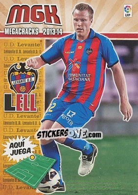 Sticker Lell - Liga BBVA 2013-2014. Megacracks - Panini