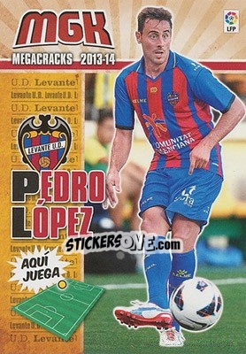 Sticker Pedro López - Liga BBVA 2013-2014. Megacracks - Panini