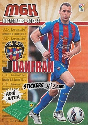 Sticker Juanfran - Liga BBVA 2013-2014. Megacracks n. 188 - Panini