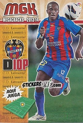Sticker Diop - Liga BBVA 2013-2014. Megacracks - Panini