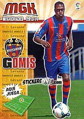 Sticker Gomis - Liga BBVA 2013-2014. Megacracks - Panini