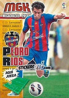 Sticker Pedro Rios - Liga BBVA 2013-2014. Megacracks n. 191 - Panini