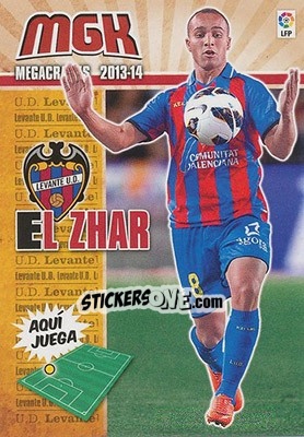 Sticker El Zhar - Liga BBVA 2013-2014. Megacracks n. 196 - Panini