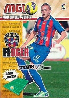 Figurina Roger - Liga BBVA 2013-2014. Megacracks - Panini