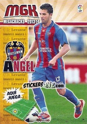 Sticker Ángel - Liga BBVA 2013-2014. Megacracks n. 198bis - Panini