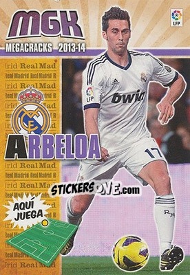 Sticker Arbeloa - Liga BBVA 2013-2014. Megacracks n. 202 - Panini