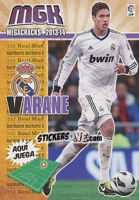 Figurina Varane - Liga BBVA 2013-2014. Megacracks - Panini