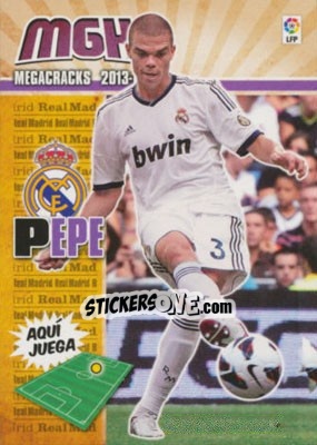 Sticker Pepe - Liga BBVA 2013-2014. Megacracks - Panini