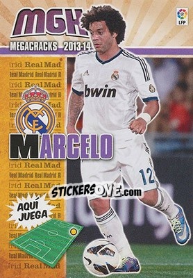 Sticker Marcelo - Liga BBVA 2013-2014. Megacracks - Panini