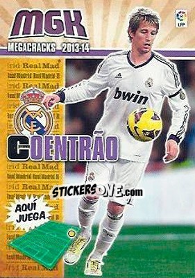 Sticker Coentrao - Liga BBVA 2013-2014. Megacracks n. 207 - Panini