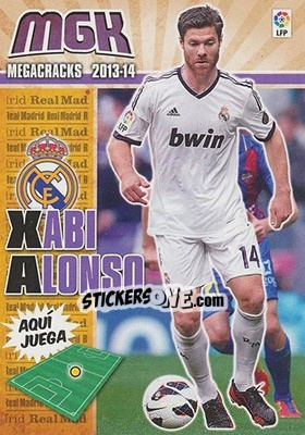 Sticker Xabi Alonso - Liga BBVA 2013-2014. Megacracks n. 208 - Panini