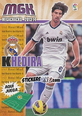 Sticker Khedira - Liga BBVA 2013-2014. Megacracks - Panini