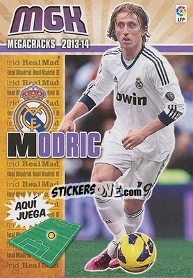 Sticker Modric - Liga BBVA 2013-2014. Megacracks - Panini