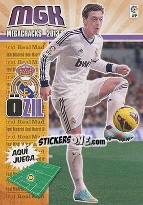 Sticker Özil - Liga BBVA 2013-2014. Megacracks - Panini