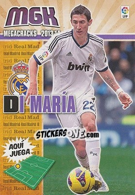 Sticker Di María - Liga BBVA 2013-2014. Megacracks n. 212 - Panini
